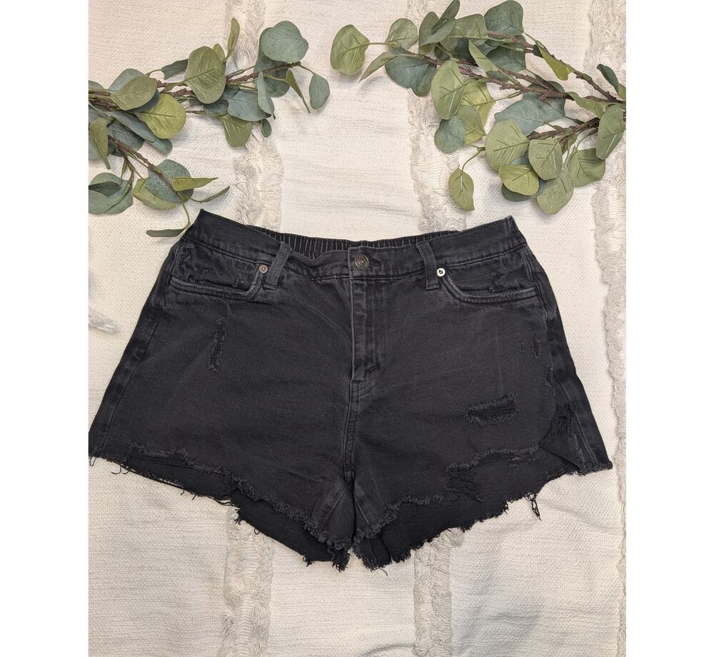 Aerie Daydream Denim Short in Black